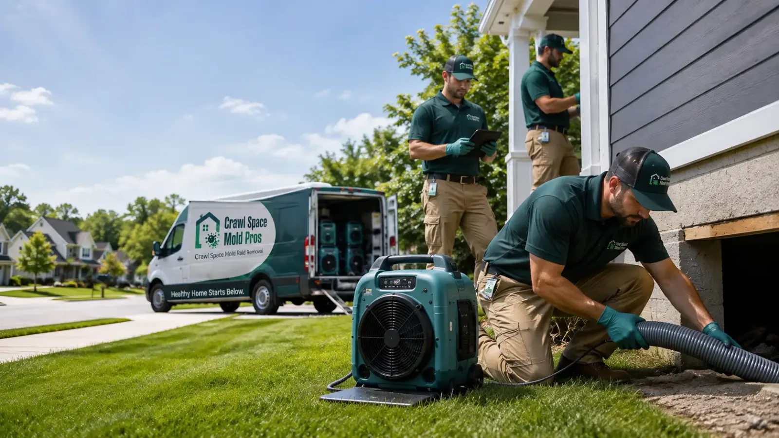 Crawl Space Mold Removal in Dike, IA